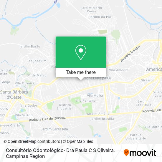Consultório Odontológico- Dra Paula C S Oliveira map