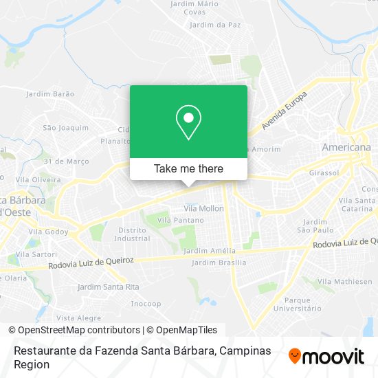 Restaurante da Fazenda Santa Bárbara map