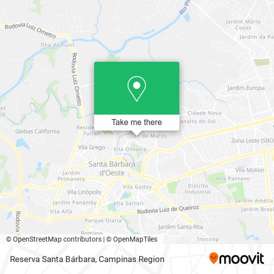 Reserva Santa Bárbara map