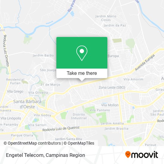 Engetel Telecom map