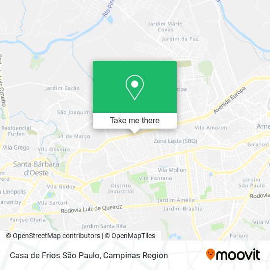 Casa de Frios São Paulo map
