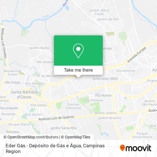 Eder Gás - Depósito de Gás e Água map