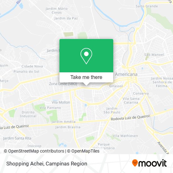 Mapa Shopping Achei