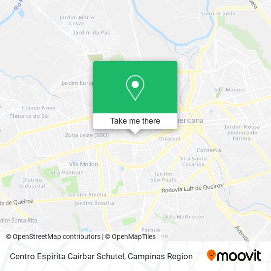 Centro Espírita Cairbar Schutel map