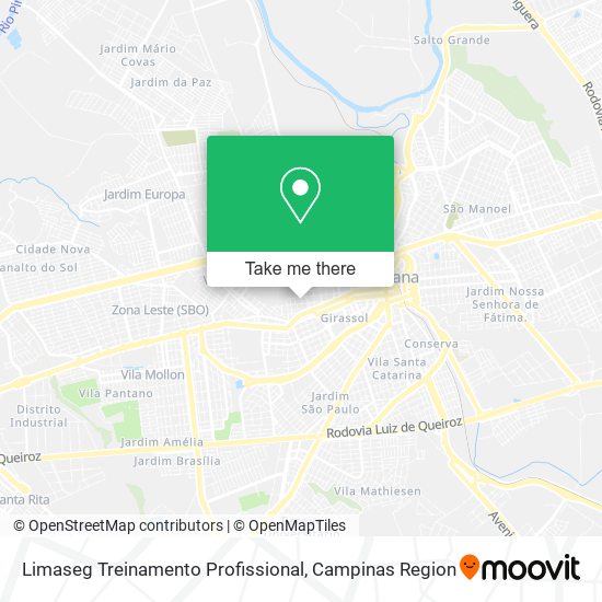 Limaseg Treinamento Profissional map