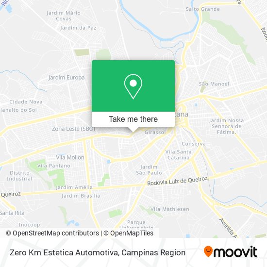 Zero Km Estetica Automotiva map