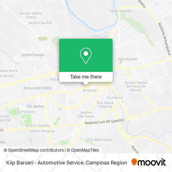 Kiip Barueri - Automotive Service map