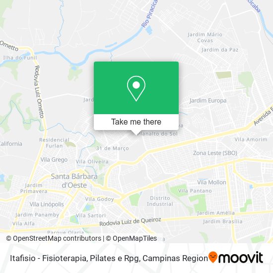 Mapa Itafisio - Fisioterapia, Pilates e Rpg