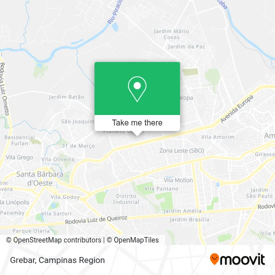 Grebar map