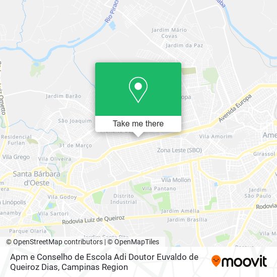 Apm e Conselho de Escola Adi Doutor Euvaldo de Queiroz Dias map