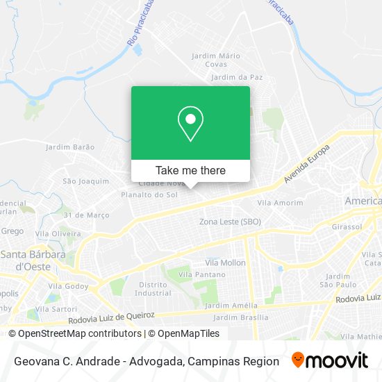 Geovana C. Andrade - Advogada map