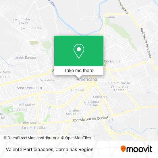 Valente Participacoes map