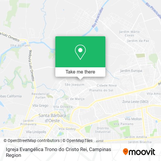 Igreja Evangélica Trono do Cristo Rei map