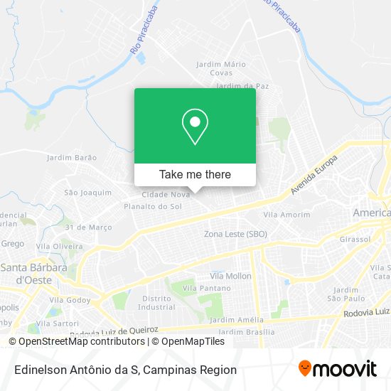 Edinelson Antônio da S map