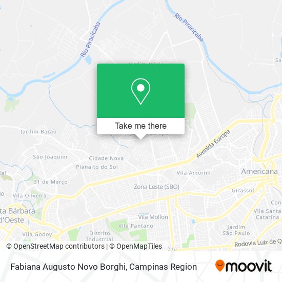 Fabiana Augusto Novo Borghi map