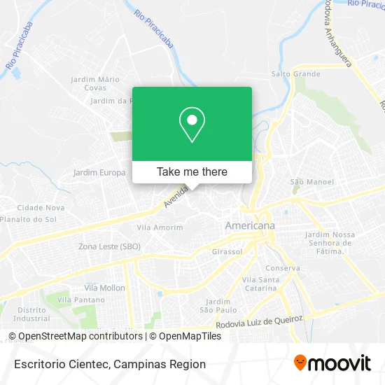 Escritorio Cientec map