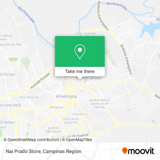 Mapa Nai Prado Store