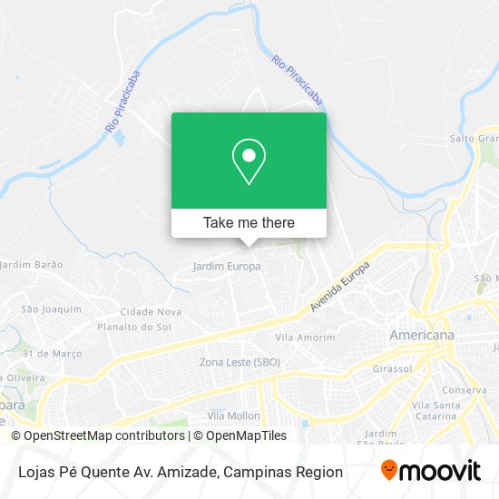 Lojas Pé Quente Av. Amizade map