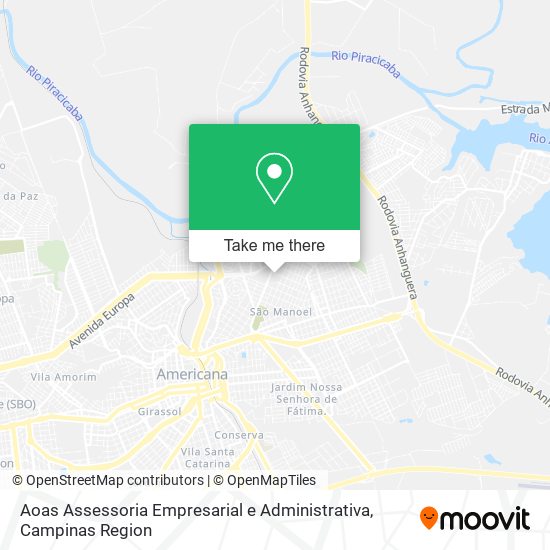 Mapa Aoas Assessoria Empresarial e Administrativa