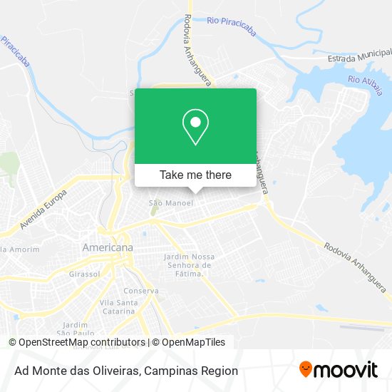 Ad Monte das Oliveiras map