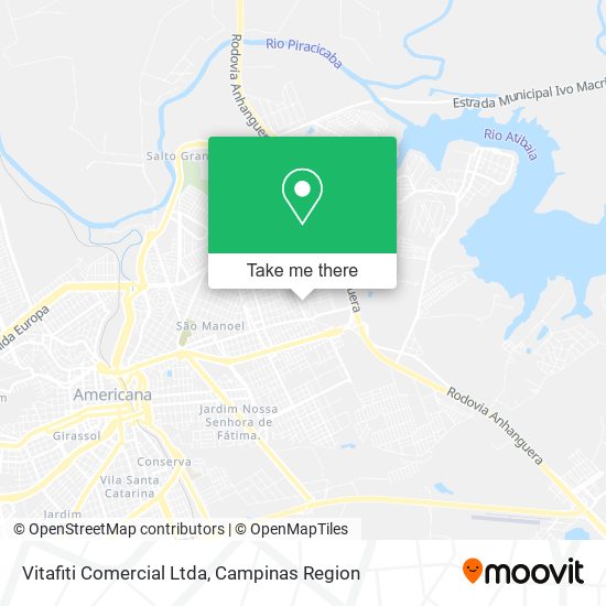 Mapa Vitafiti Comercial Ltda