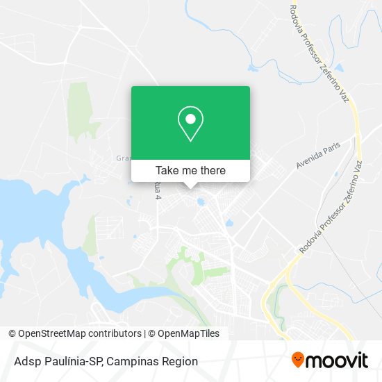 Adsp Paulínia-SP map