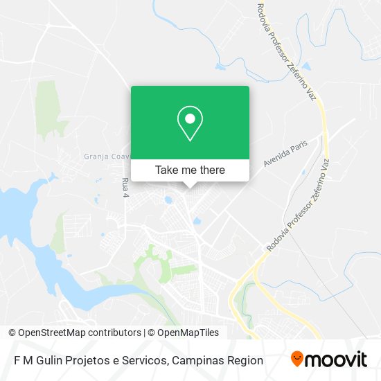 F M Gulin Projetos e Servicos map