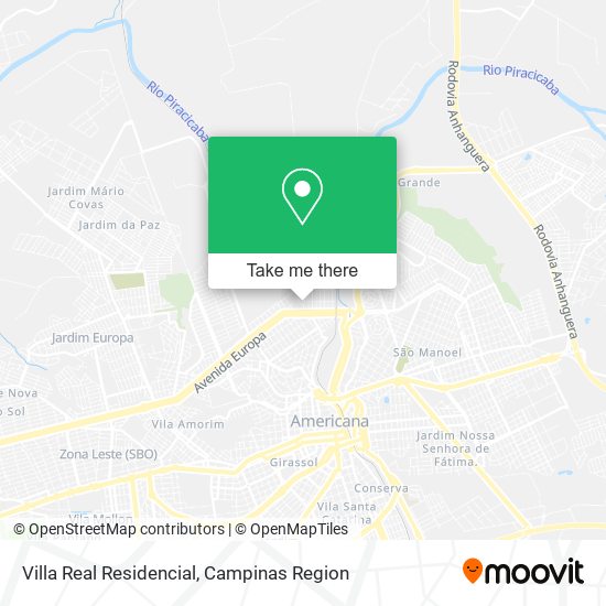 Villa Real Residencial map