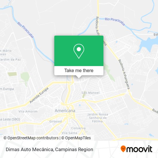 Dimas Auto Mecânica map