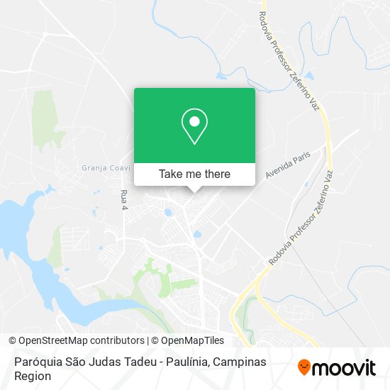 Paróquia São Judas Tadeu - Paulínia map