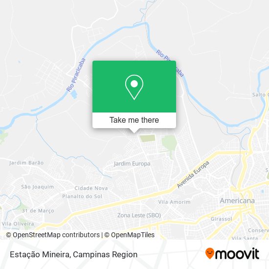 Estação Mineira map