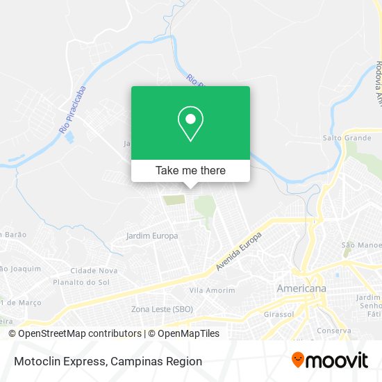 Motoclin Express map
