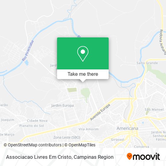 Mapa Associacao Livres Em Cristo