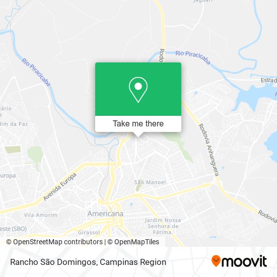 Rancho São Domingos map