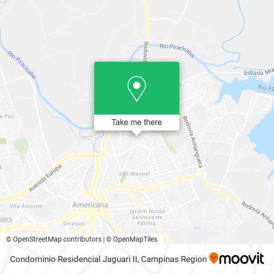 Condominio Residencial Jaguari II map