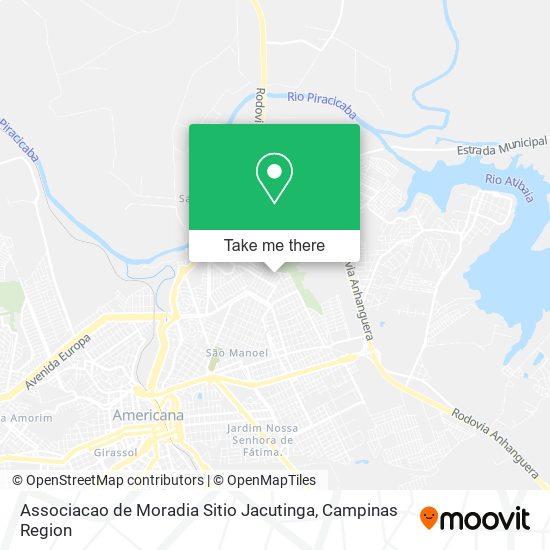 Mapa Associacao de Moradia Sitio Jacutinga