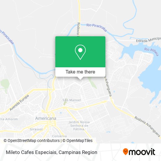 Mileto Cafes Especiais map