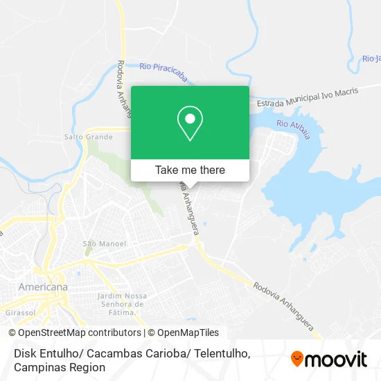 Disk Entulho/ Cacambas Carioba/ Telentulho map