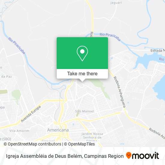 Igreja Assembléia de Deus Belém map