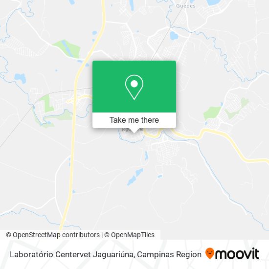 Laboratório Centervet Jaguariúna map