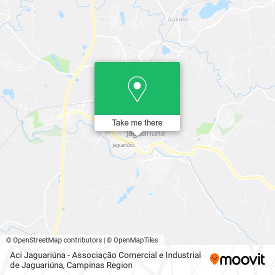 Aci Jaguariúna - Associação Comercial e Industrial de Jaguariúna map