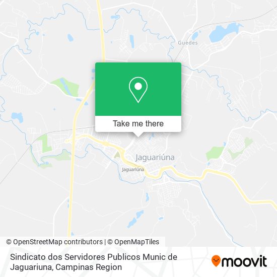 Sindicato dos Servidores Publicos Munic de Jaguariuna map