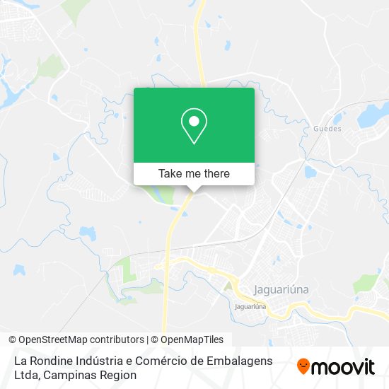 La Rondine Indústria e Comércio de Embalagens Ltda map