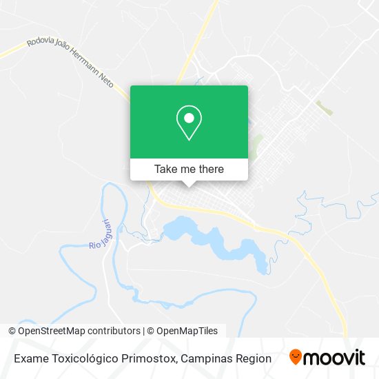 Mapa Exame Toxicológico Primostox