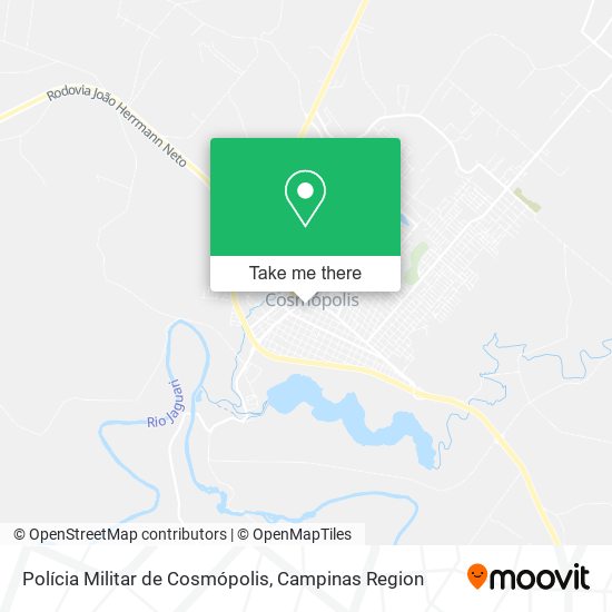 Mapa Polícia Militar de Cosmópolis