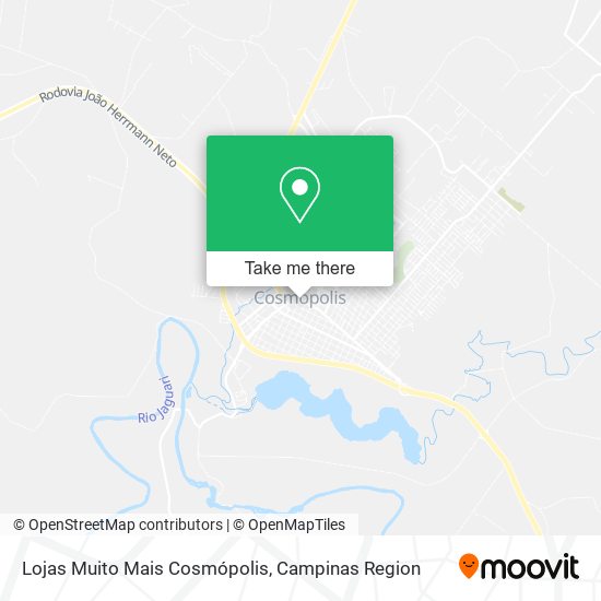 Lojas Muito Mais Cosmópolis map