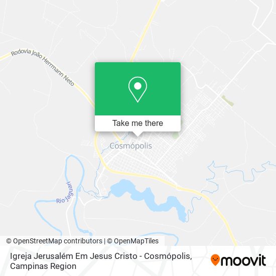 Mapa Igreja Jerusalém Em Jesus Cristo - Cosmópolis