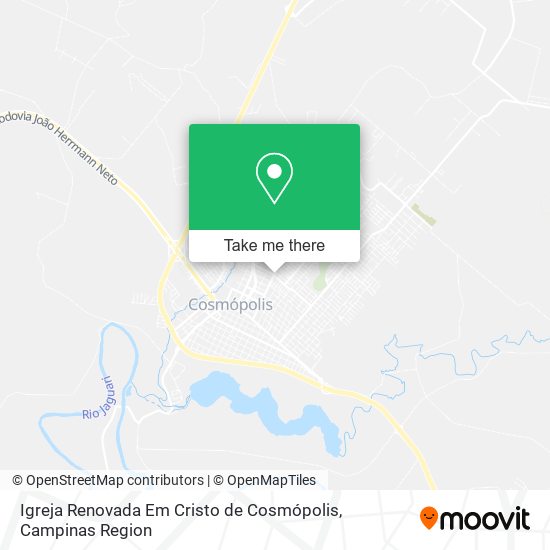 Igreja Renovada Em Cristo de Cosmópolis map