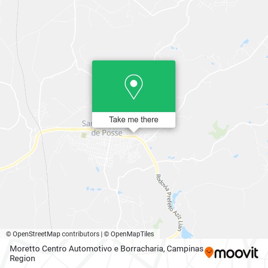 Mapa Moretto Centro Automotivo e Borracharia