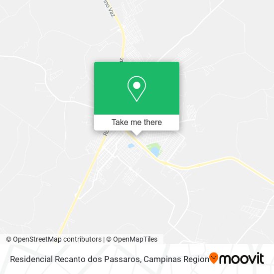 Mapa Residencial Recanto dos Passaros